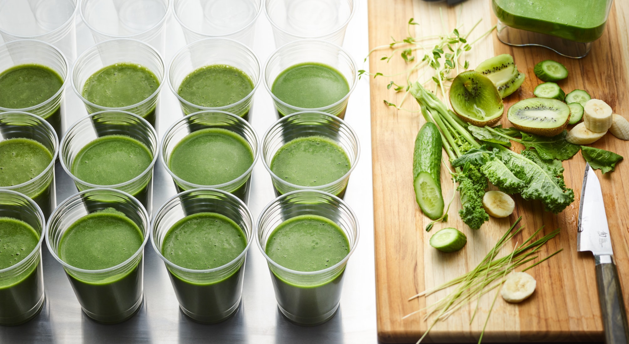 Glasses of Green Smoothies Hero