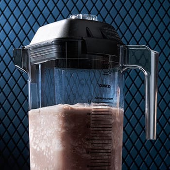 Container with frozen coffee