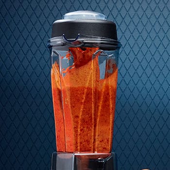 Tomato soup in container