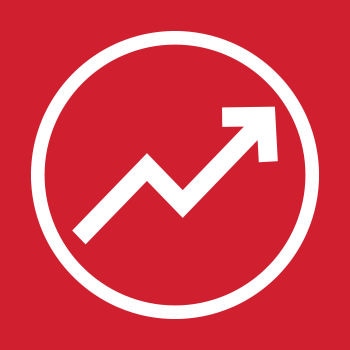 Icon of arrow pointing diagonally up
