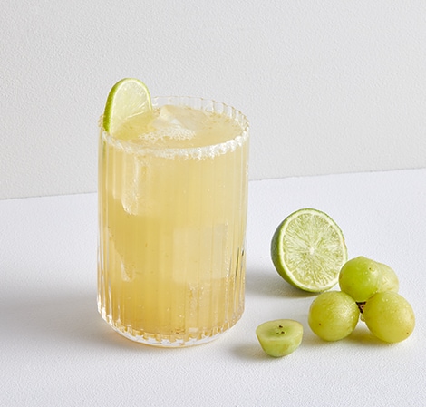 Grape Lime Kombucha Mocktail Recipe