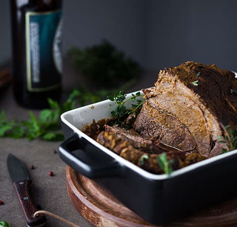 Slow Cooker Beer Braised Beef Recipe