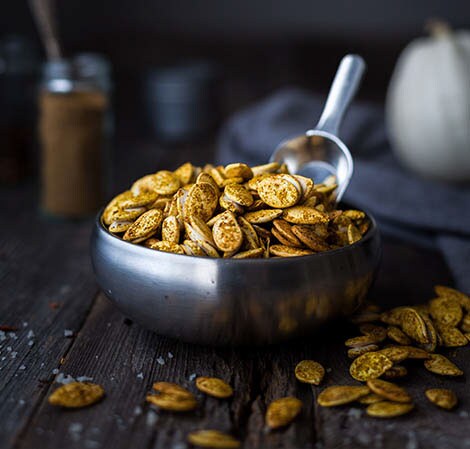 Curry Spice Roasted Pumpkin Seeds Recipe