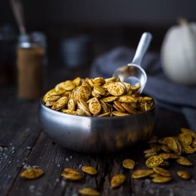 Curry Spiced Pumpkin Seeds