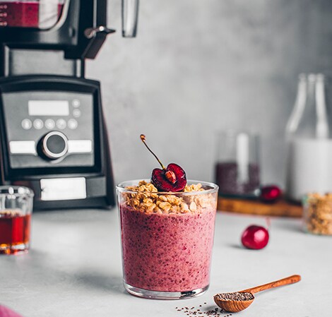 Dark Cherry Breakfast Chia Pudding FPA - Dark Cherry Chia Pudding