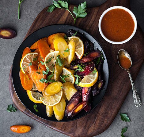 Harissa & Maple Glazed Carrots Recipe