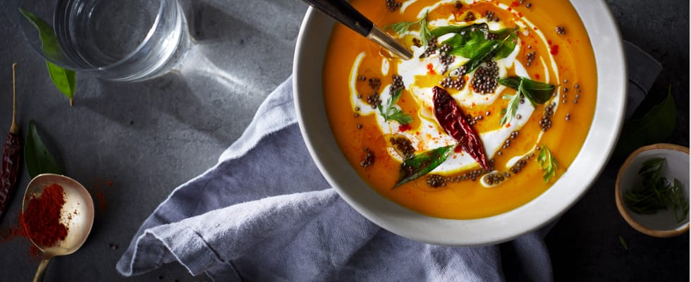 A bowl of soup