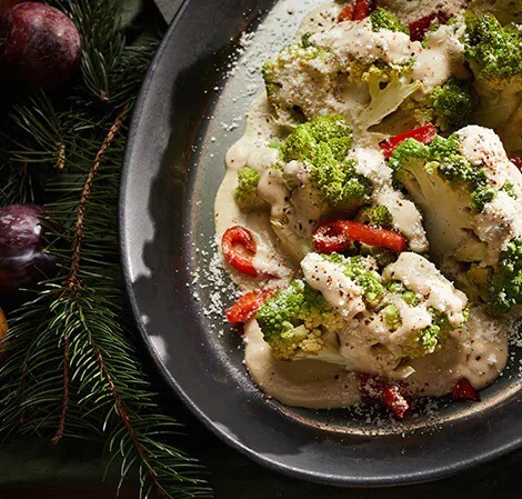 Roasted Romanesco with Herbed Cashew Cream Recipe