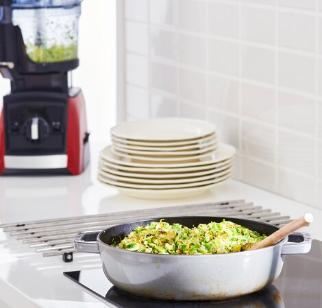 Shaved Brussel Sprouts with Garlic and Shallots Recipe
