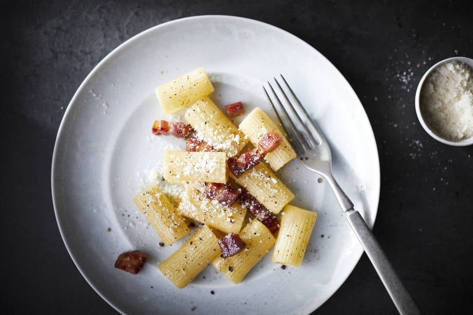 cheese on pasta