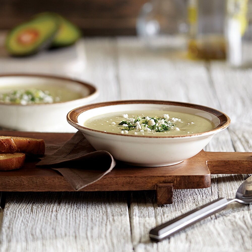 Avocado Bean Soup with Fresh Herb Relish Avocado Bean Soup with Fresh Herb Relish