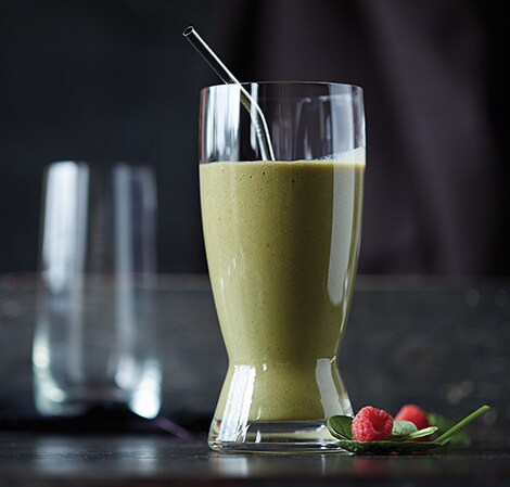 Banana Raspberry Green Smoothie Recipe