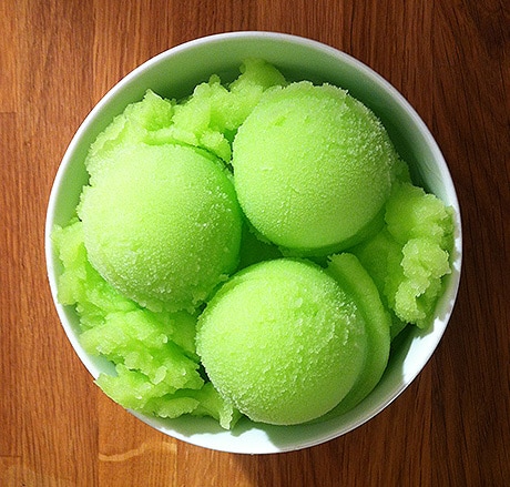 Spiked Honeydew Sorbet